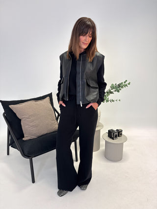 Tori PU Gilet - Black