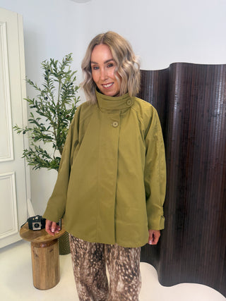 PRE ORDER 15th Oct Kata Short Trench Coat - Khaki
