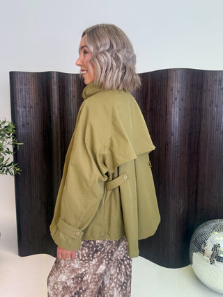 PRE ORDER 15th Oct Kata Short Trench Coat - Khaki