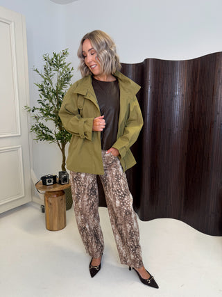 PRE ORDER 15th Oct Kata Short Trench Coat - Khaki