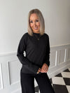 Mocca Long Sleeve Top - Black