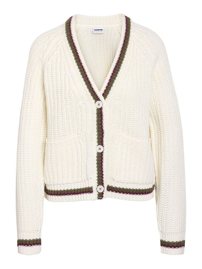 Charlie Knitted Cardigan - Cloud Dancer/Windsor