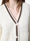 Charlie Knitted Cardigan - Cloud Dancer/Windsor