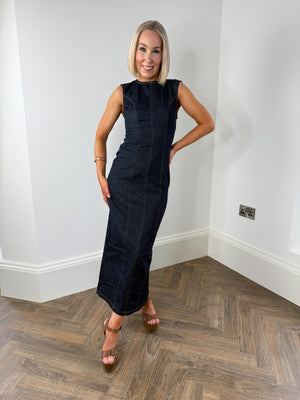 Franna Denim Midi Dress