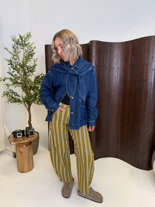 Lexy Hooded Jacket - Dark Denim