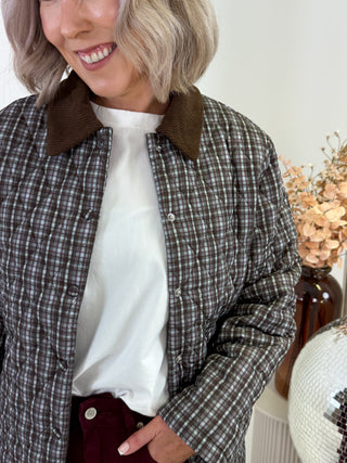 Alma Light Quilted Jacket - Forest Night