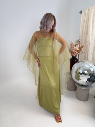 Vima Bandeau Maxi Dress - Moss