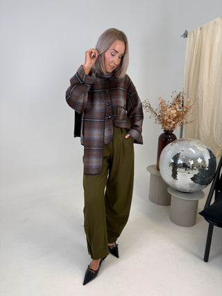 Calino Scarf Jacket - Check
