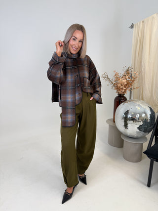 Calino Scarf Jacket - Check