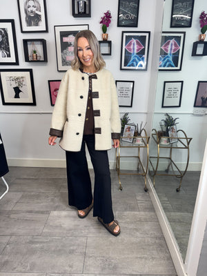 Julie Reversible Teddy Brushed Jacket