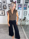 Yaz Denim Waistcoat - Leopard