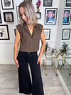 Yaz Denim Waistcoat - Leopard