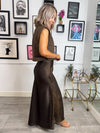 Harlow Lace Slip Skirt - Chocolate