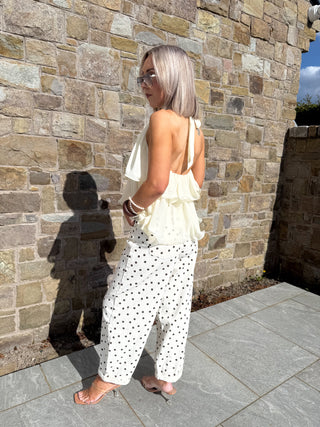 Avery Halterneck Top - Lemon