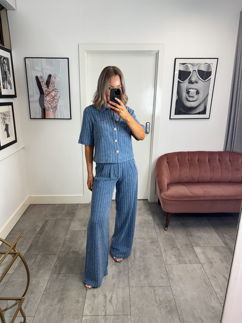 Malba Denim Trousers - Medium Blue