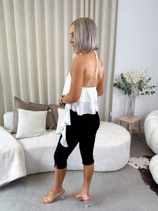 Harper Halterneck Top - Beige