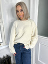 Mora Patchwork Knit - Cream