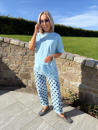 Lia Combined T-Shirt - Blue