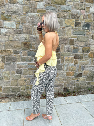Sophie Mom Jeans - Leopard Print
