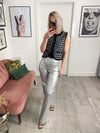 Viva Metallic Trouser - Silver