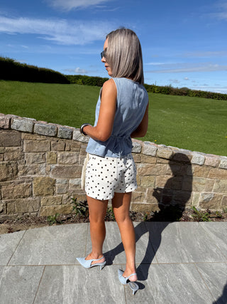 Cora Skort - Brown Polka Dot