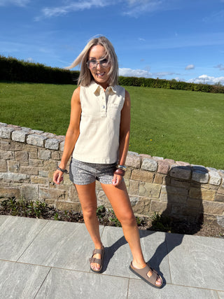 Daisy Shorts - Leopard Print