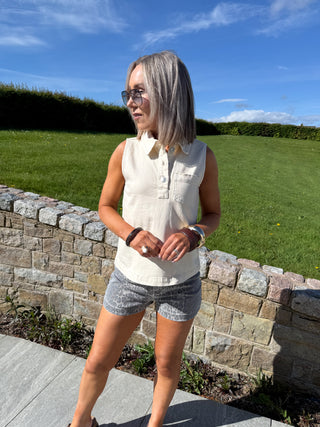 Daisy Shorts - Leopard Print