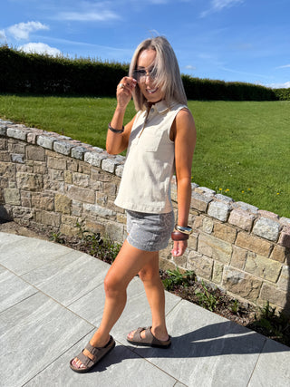 Daisy Shorts - Leopard Print