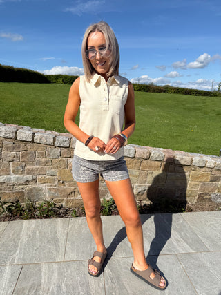 Daisy Shorts - Leopard Print