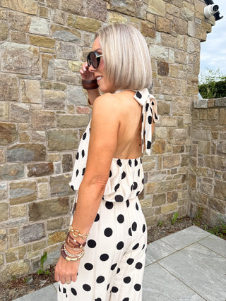 Maizee Halterneck Top - Polka