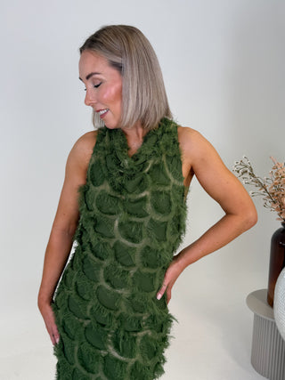 Pazilla Long Dress - Green