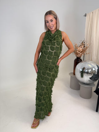 Pazilla Long Dress - Green