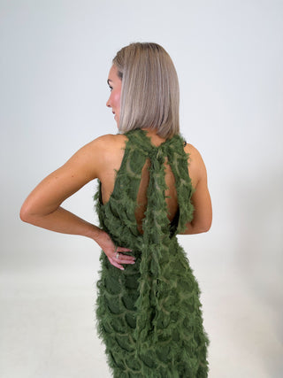 Pazilla Long Dress - Green