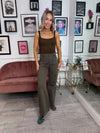 Edel Wide Leg Jeans - Khaki