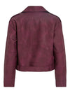 Line Biker Jacket - Plum