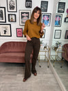 Dee Wide Leg Jeans - Brown