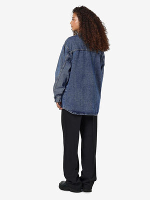 Alva Long Denim Shirt - Medium Blue
