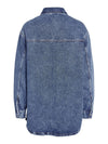 Alva Long Denim Shirt - Medium Blue