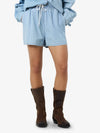 Katri Denim Shorts - Striped