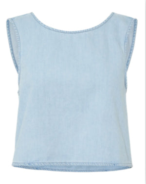 Smidi Denim Top - Light Blue Denim
