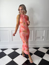 Lilou Printed Sequin Midaxi Dress