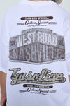 West Road Oversized Graphic T-Shirt - White