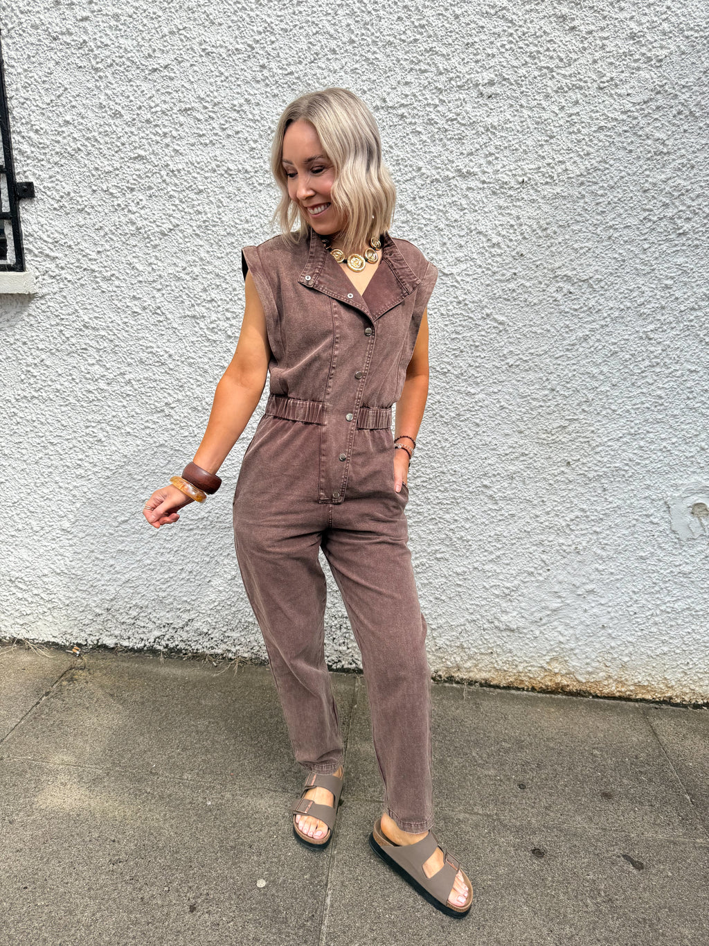Cindy Jumpsuit - Chocolate