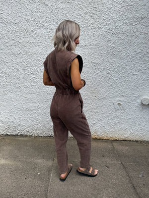 Cindy Jumpsuit - Chocolate