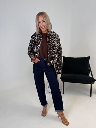 Vida Bambi Bomber Jacket - Brown