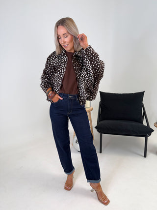 Vida Bambi Bomber Jacket - Brown