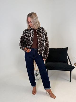 Vida Bambi Bomber Jacket - Brown