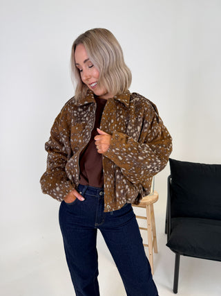 Vida Bambi Bomber Jacket - Camel