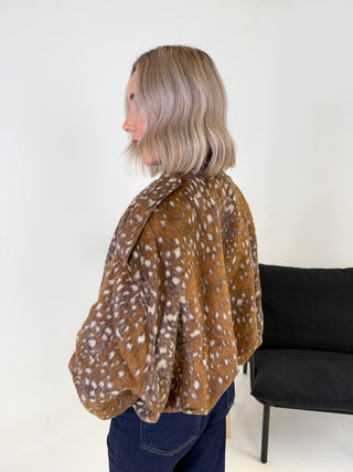 Vida Bambi Bomber Jacket - Camel