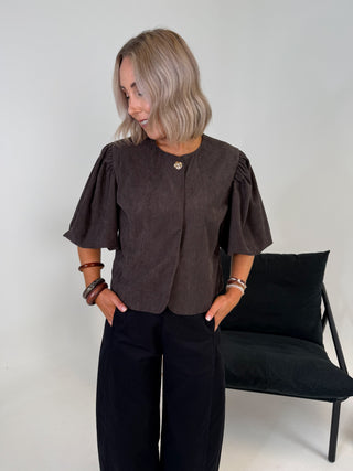 Riva Corduroy Jacket - Brown